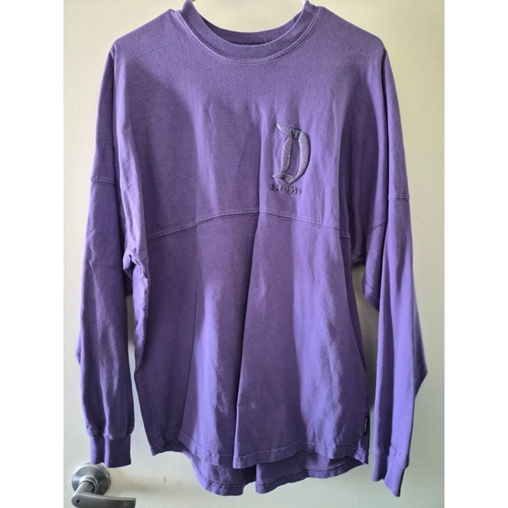 Disneyland Purple Glitter Sprakle Spirit Jersey Adult Size Small